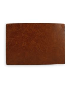 Placemat 43x30 leather look cognac vague Tabletop