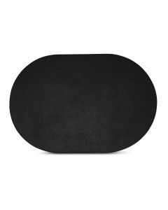 Placemat 45x30cm oval black Tabletop