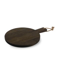 Serving board 38x28cm round wood Ancient