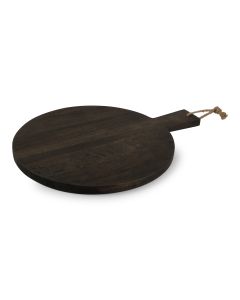 Serving board 48x37cm round wood Ancient