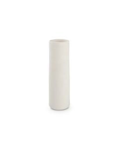 Vase 10xH30cm white Cone