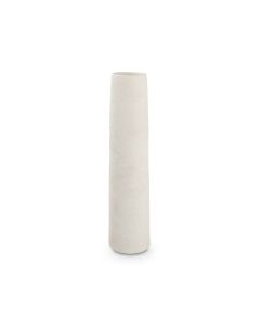 Vase 10xH40cm white Cone