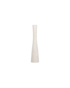 Vase 8xH29cm organic white Cone