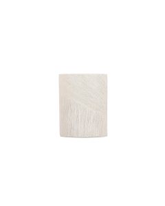 Vase 13,5x9xH17,5cm oval beige Vico