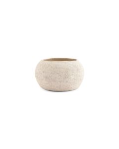 Dekorschale 26xH13,5cm beige Cave