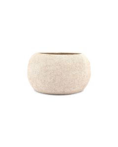 Plat décoratif 31xH18cm beige Cave