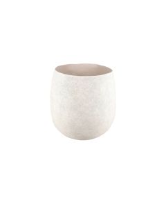 Bloempot 28xH24cm organisch beige Cave