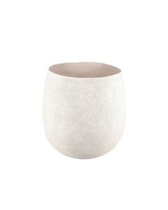 Bloempot 43xH41cm organisch beige Cave