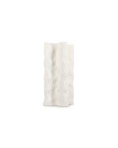 Vase 17,5x17,5xH33cm fluid white Vea