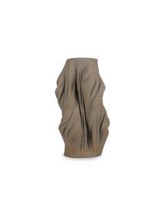 Vase 22,5x22,5xH37cm satin brown Vea
