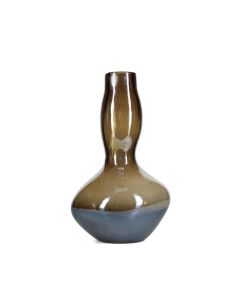 Vaas 19,5xH32,5cm organic metallic grey Vesper