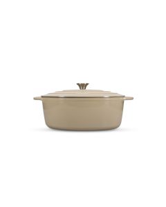 Cooking pot 41x26cm cast iron beige Ferno