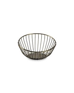 Wire basket 16xH10cm gold/black Loft