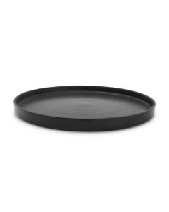 Decorative dish 37xH1,5cm black Palace