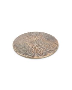 Trivet 20cm ribbed gold Charm