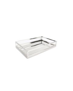 Serving tray 39,5x24,5xH7cm mirror Digna