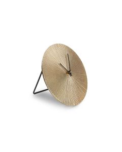 Table clock 20cm gold ribble Zone