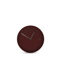 Wanduhr 30x4,5cm Abstrakt Burgund Pulse