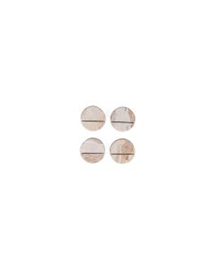 Porte-noms 5cm marbre beige Opus - set/4