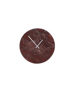 Wanduhr 35cm red marble Zone