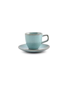 Cup 20cl and saucer 14,5cm lagoon Mielo