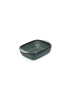 Baking dish 25/19,5x16,5xH6cm green/blue Meridian