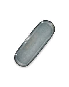 Serving dish 38,5x14xH2,5cm green/blue Meridian