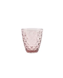 Glas 22cl roze Prisma - set/4