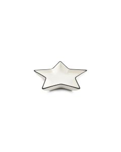 Bowl 15xH3cm star white Nero