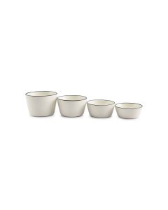 Bowl 4 pieces white Nero