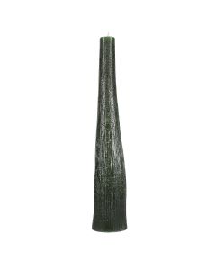 Kerze 9xH49,5cm dunkelgrün Twig