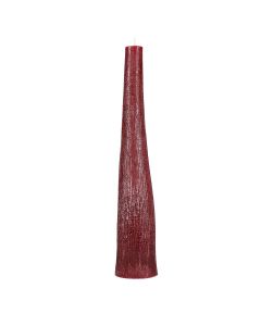 Kerze 9xH49,5cm Burgund Twig