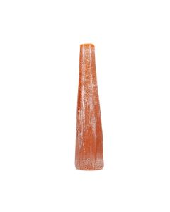 Kerze 9xH40cm orange Twig