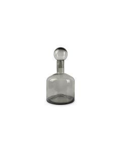 Vase with lid 22xH40,5cm grey Fera