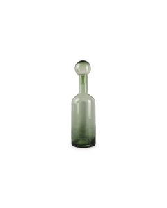 Vase with lid 15,5xH55cm green Fera