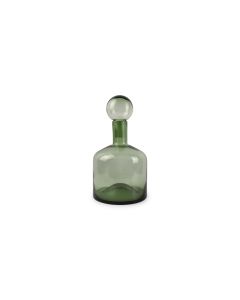 Vase with lid 22xH40,5cm green Fera