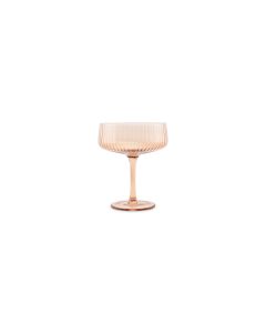 Champagne glass 23cl coupe amber Ray - set/4