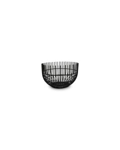 Wire basket 15xH9,5cm black Iris