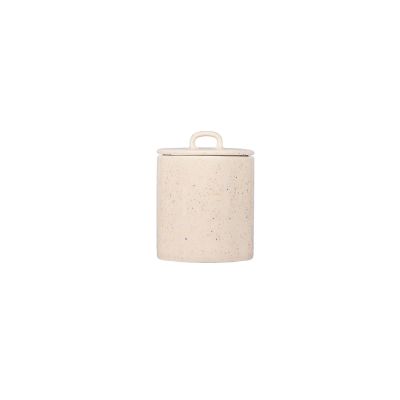 Canister 11xH14,5cm with lid beige Fika