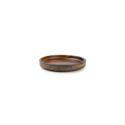 Assiette plate 13,5xH2cm dark brown Escura