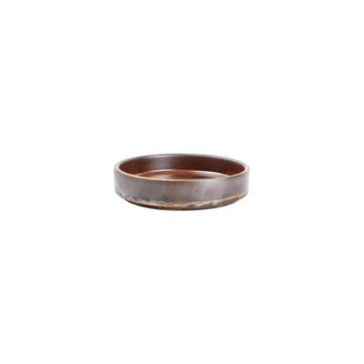 Assiette plate 13,5xH3cm dark brown Escura