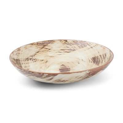 Assiette creuse 25xH5cm brown Brush