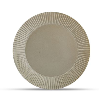 Plate 30,5cm sage green Aurora