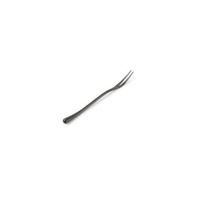 Snack fork matte black Revive - Set of 6