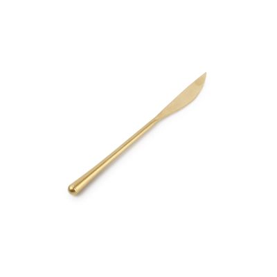 Table knife matte gold Revive - Set of 6