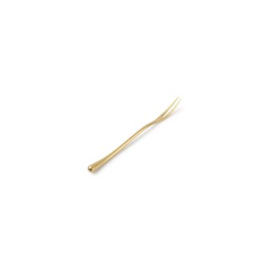 Snack fork matte gold Revive - Set of 6