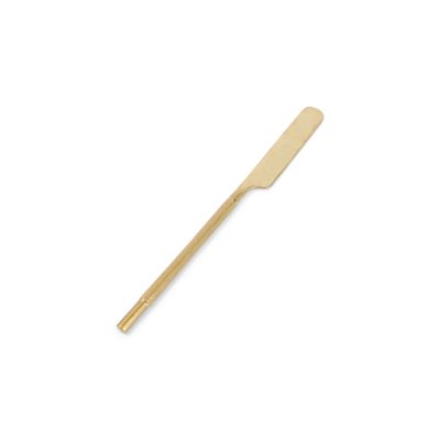Couteau de table matte gold Helix - Lot de 6
