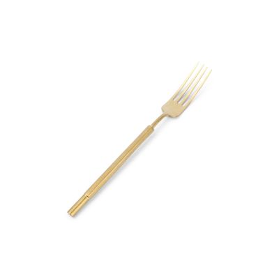 Fourchette de table matte gold Helix - Lot de 6
