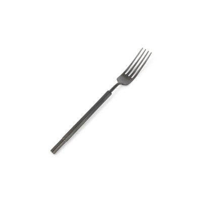 Fourchette de table matte black Helix - Lot de 6