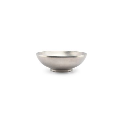 Bol 22xH7,5cm double paroi vintage argent Host